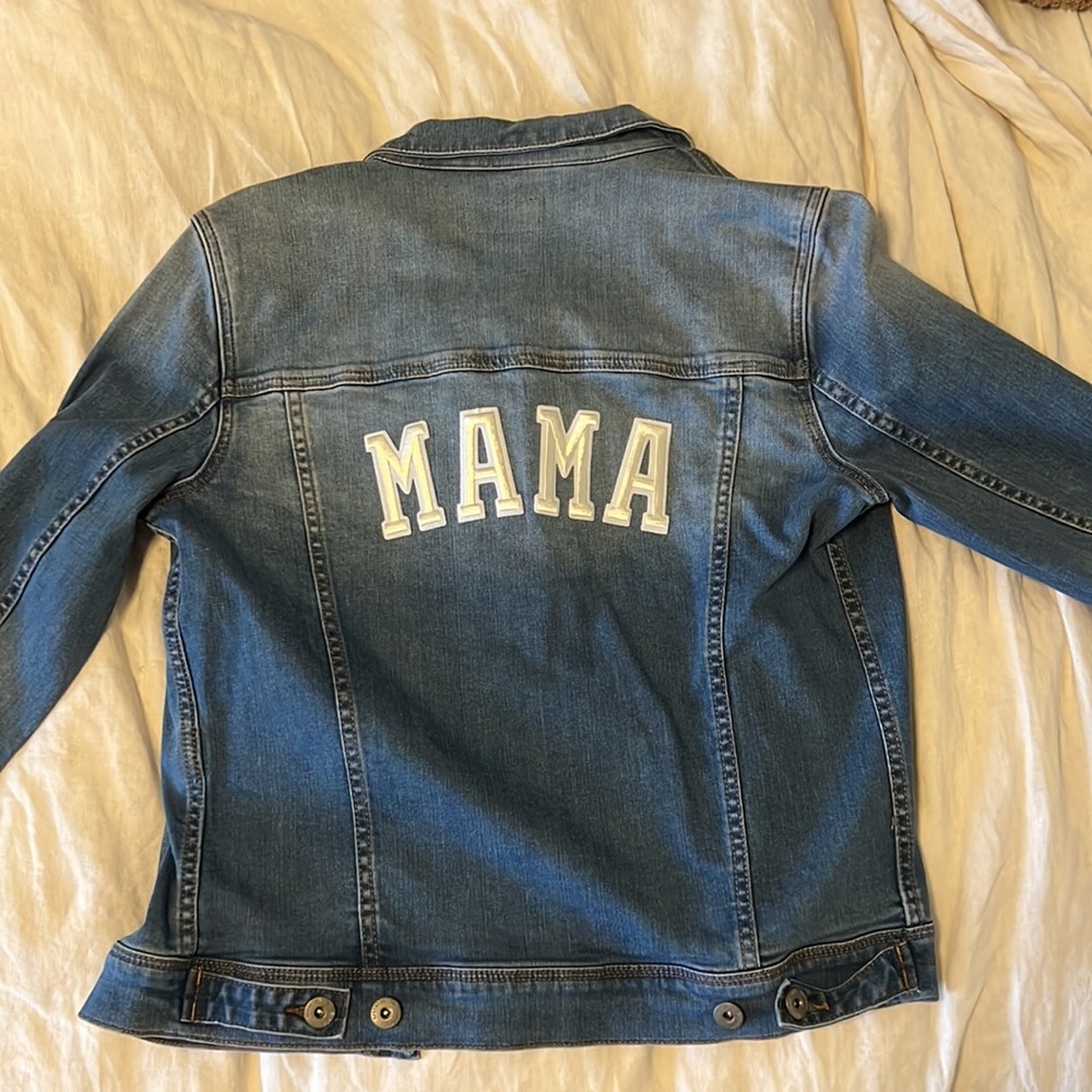 Custom “MAMA” jean jacket